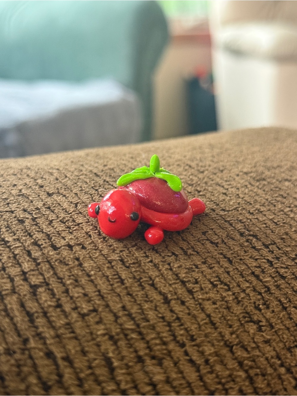 Handmade Tomato Turtle Trinket